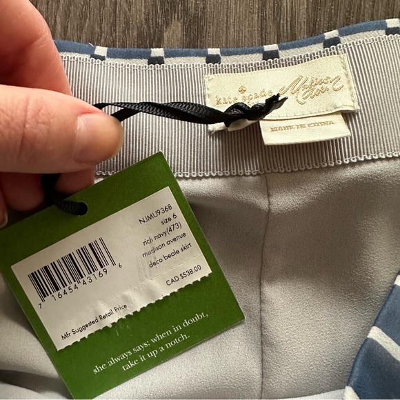 Kate Spade RARE Madison Avenue Deco Beale MIDI Skirt - NWT - Picture 3 of 4